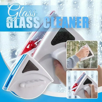 Magnetic glass cleaner